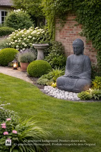 Product image of the product “Seated Buddha in Japanese Style, in various sizes, antique finish ”